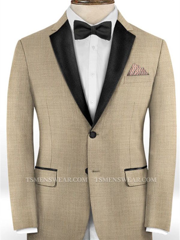Khaki Business Men Suits | Slim Fit Tuxedo Online