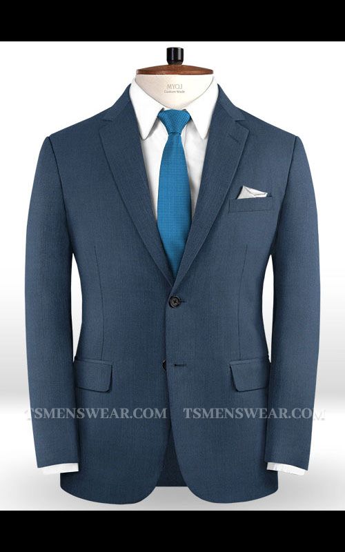 New Fashion Navy Blue Slim Fit Men Suits | Formal Business Blazers 2Piece Groom Tuxedos