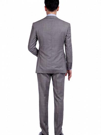 Traditional Grey Houndstooth Mens Suits_3