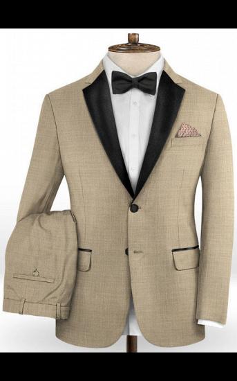 Khaki Business Men Suits | Slim Fit Tuxedo Online_2