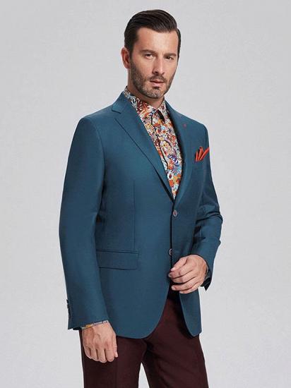 Stylish Solid Greenish Blue Blazers | Casual Suit Jacket_2