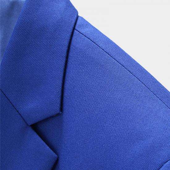 Royal Blue Notched Lapel Prom Suits | Formal Menswear with 3 Pieces_5
