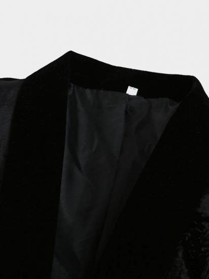 Jaime Black Velvet Dinner Jacket | Formal Business Men Suit_3