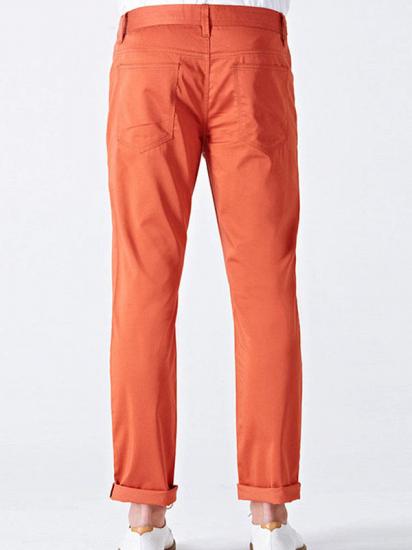 Dynamic Orange Cotton Fahionable Casual Pants for Men_3