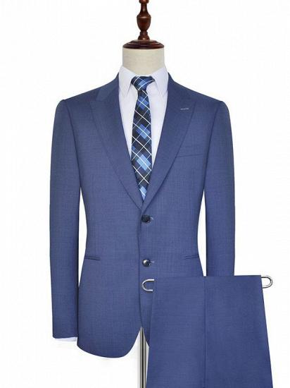 Blue Mens Suits with Besom Pockets | Mens Formal Suits for Business_2