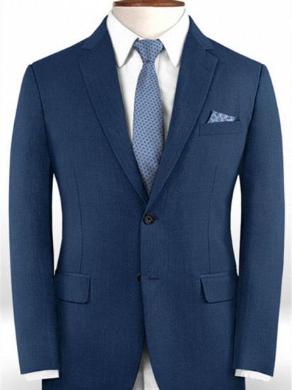 Gentleman Dark Navy New Stlyle Suits Tuxedo | Skinny Blazers Business Casual Prom Tuxedo_1