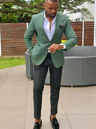 Alexander Green Handsome Slim Fit Notched Lapel Formal Mens Suits_1