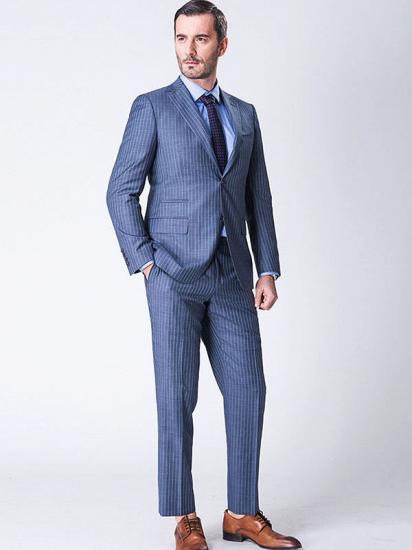 Amari Modern Stripes Made-to-Order Two Piece Blue Mens Suits_2