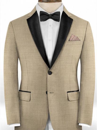 Khaki Business Men Suits | Slim Fit Tuxedo Online_1