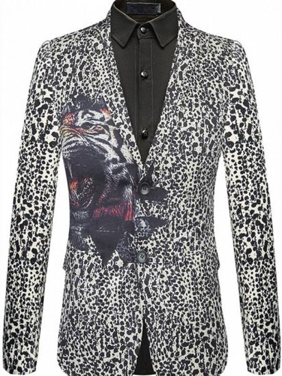 Cute Leopard Print Slim Fit Stylish Patterned Blazer Jacket