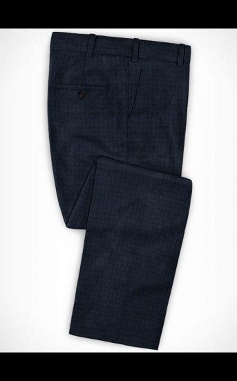 Dark Blue Plaid Men Suits | Slim Fit Tuxedos for Men_3