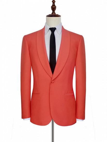 Shawl Lapel Orange Mens Suits | One Button Mens Prom Suits with Pants