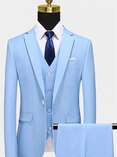 Classic Sky Blue Men Suits | Three Pieces Men Suits Sale