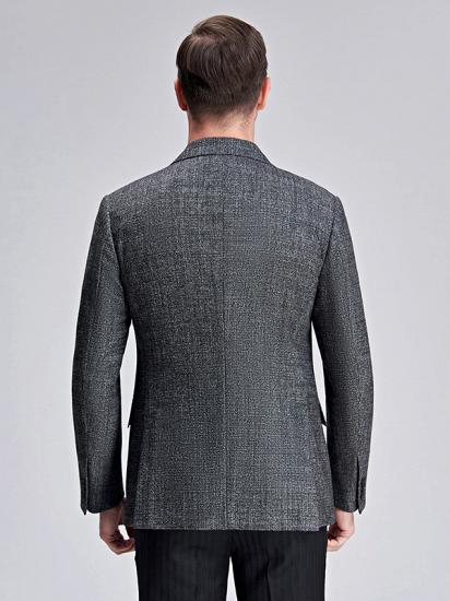 Classic Grey Blazer for Men Formal Business Jacket for Casual_4