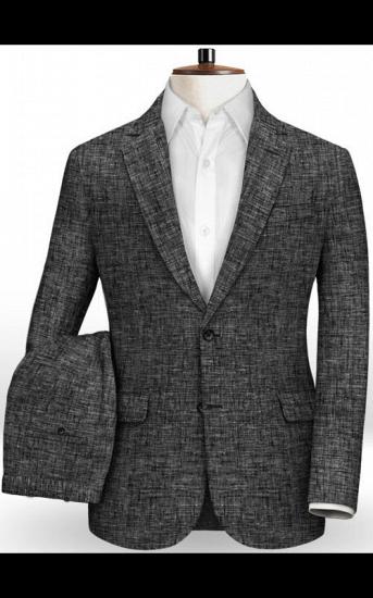 Linen Summer Beach Wedding Groom Tuxedo | Handsome Slim Fit Men Suits_2