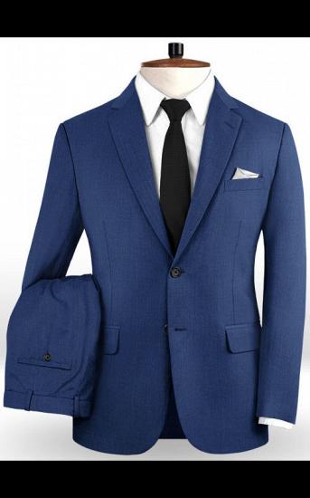 Blue Prom Suits | Fashion Two Pieces Men Suits_2
