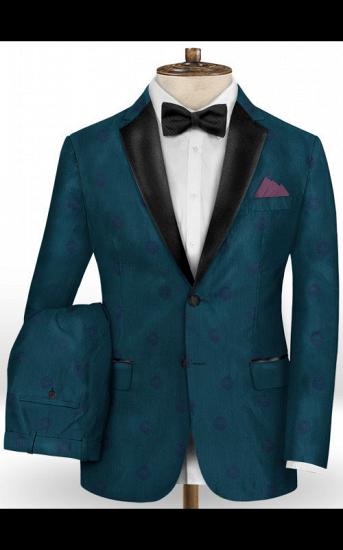 Ink Blue Two Pieces Wedding Tuxedos Groom | Best Men Suits Business Travel Prom Party_2