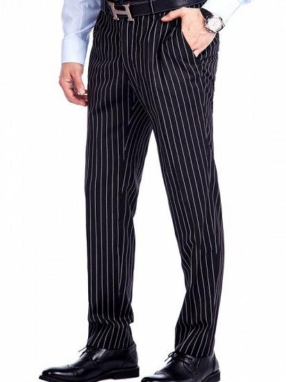Tristen Modern Stripes Mens Leisure Suits | Black Suits for Prom_9