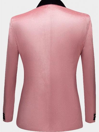 Light Pink Velvet Prom Suits for Men | Modern Mens Slim Fit Blazers_2
